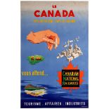 Travel Poster Canada Is Waiting For You CNR Immigration Railway