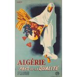 Travel Poster Algeria Algiers Africa Art Deco