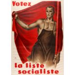 Propaganda Poster Elections Votez La Liste Socialiste Switzerland