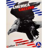War Poster America Calling Eagle WWII Matter