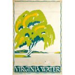 Travel Poster LT Virginia Water London Underground