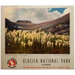Travel Poster Great Northern Railway Glacier National Park Montana USA