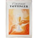 Advertising Poster Instant Taittinger Champagne Wine Glass France