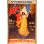 Propaganda Poster WWI War Loan France London County Westminster