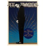 Advertising Poster Bill Graham Fillmore Auditorium Pete Townshend 1996