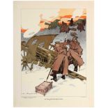War Poster Imperial Russia Artillery Battle WWI Cannons