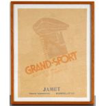 Advertising Poster Cassandre Jamet La Casquette Grand Sport
