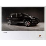 Advertising Poster Porsche Cayenne Turbo Black