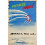 Propaganda Poster Air Force Pilot Safety Blind Spot UK