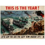 War Poster WWII D Day Landing Normandie This is the Year