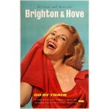 Travel Poster Brighton & Hove Go By Train