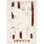 Advertising Poster Pablo Picasso Amnistia 1959