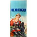 Advertising Poster Theatre Dick Whittington Pantomime 1930s