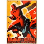 Spanish Civil War Poster Republican First Win The War