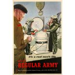 Propaganda Poster Regular Army RAOC Recruitment Logistics UK