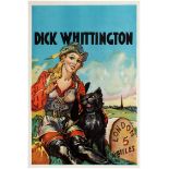 Advertising Poster Set of 10 Theatre Dick Whittington Pantomime UK
