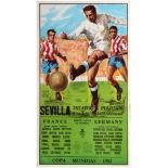 Sport Poster World Cup Spain 1982 France Germany Football Game Sevilla