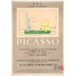 Advertising Poster Pablo Picasso TEC Travail et Culture 1946