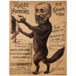 Propaganda Poster Antisemitism France Musee des Horreurs Circumcision