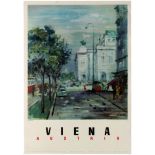 Travel Poster Vienna Austria Hermann Kosel 1950