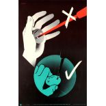 Propaganda Poster Screwdriver Hand Injury Work Safety ROSPA