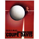 Sport Poster Davis Cup Tennis Cassandre Art Deco