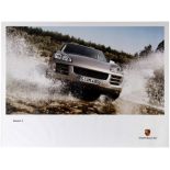 Advertising Poster Porsche Cayenne S Off Road Splash