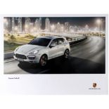 Advertising Poster Porsche Cayenne Turbo S Night Driving