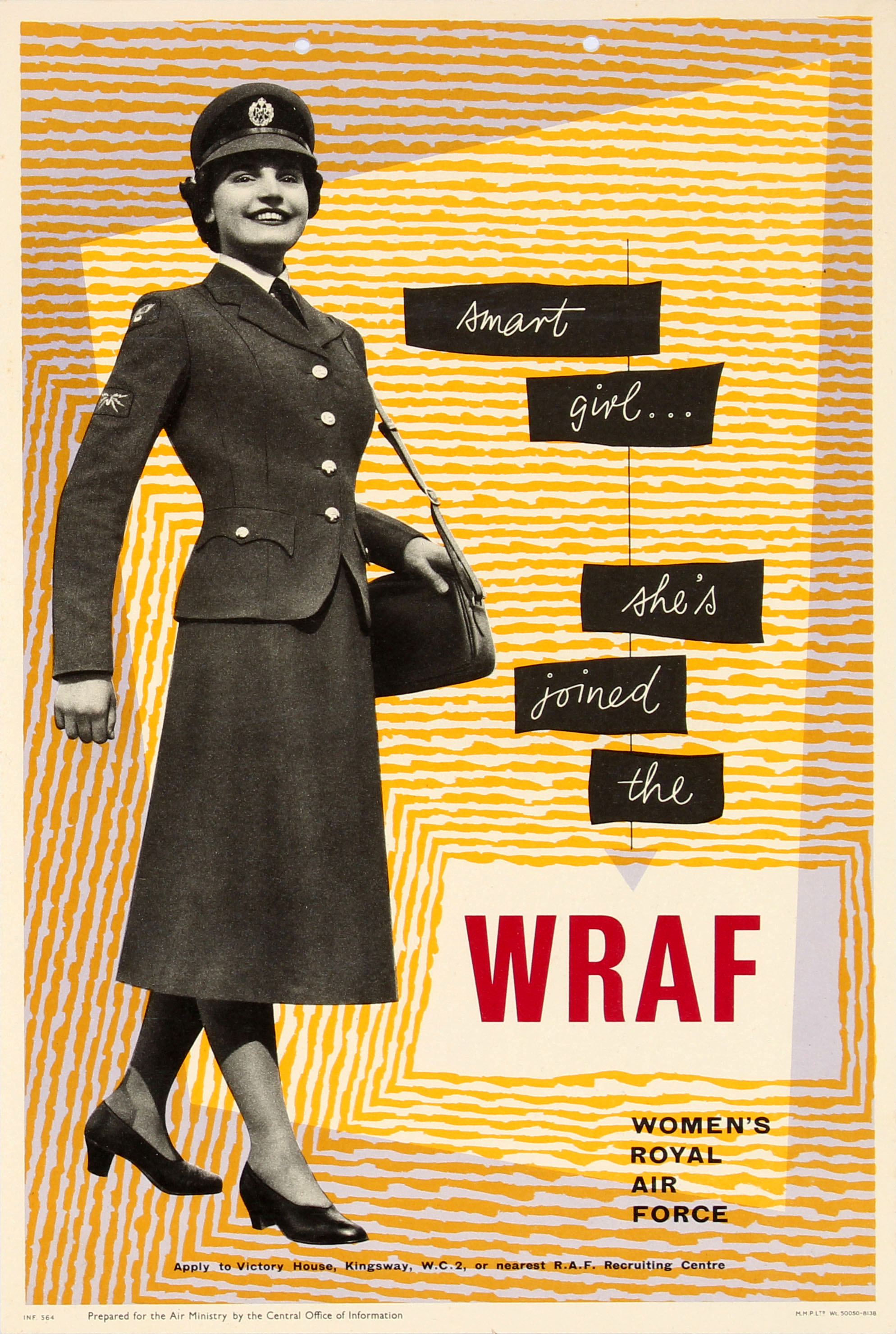 Propaganda Poster WRAF Women Royal Air Force Recruitment UK