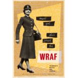 Propaganda Poster WRAF Women Royal Air Force Recruitment UK