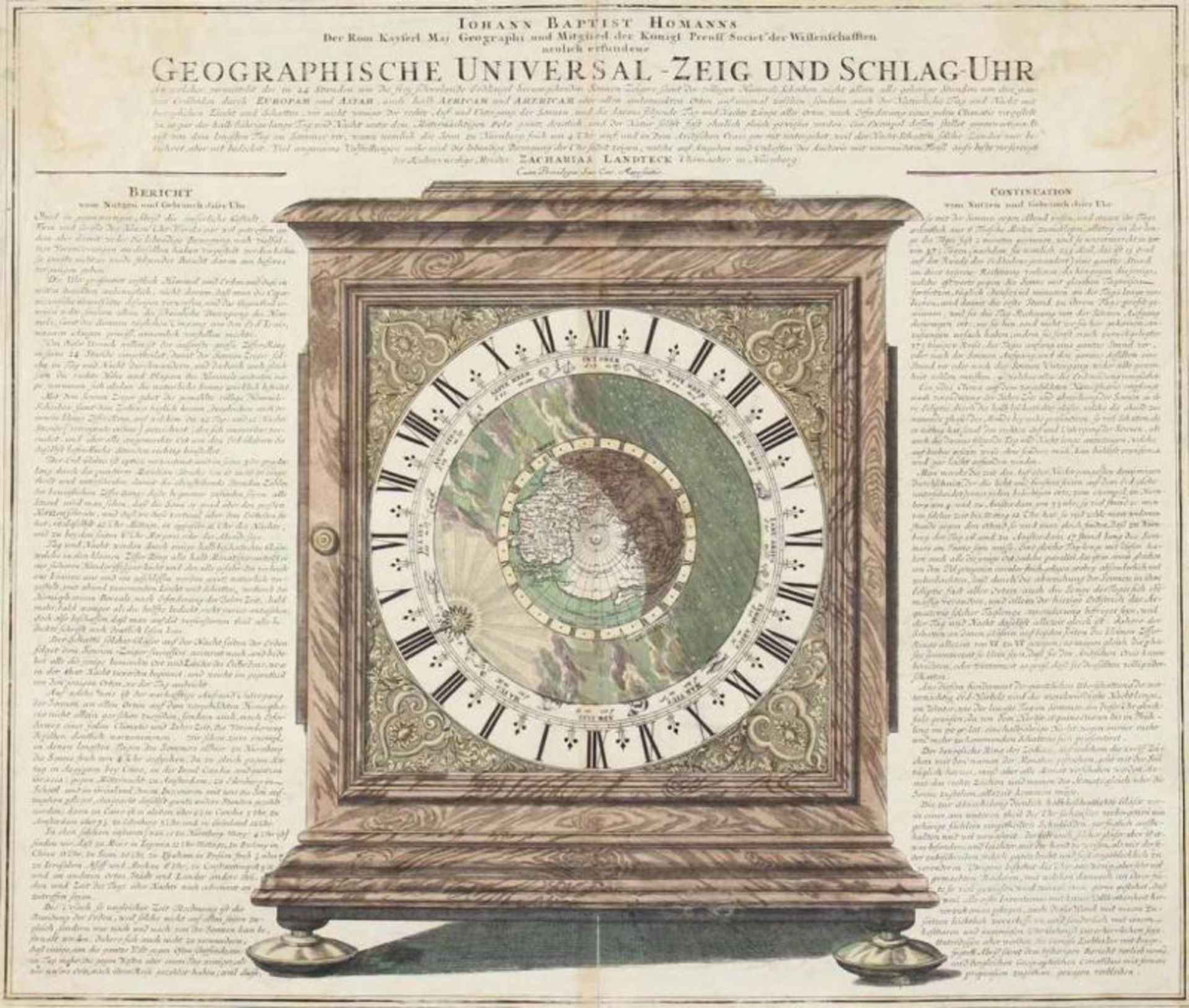 Homann, Johann Baptista(1664 Oberkammlach - Nürnberg 1724). 'neulich erfundene Geographische