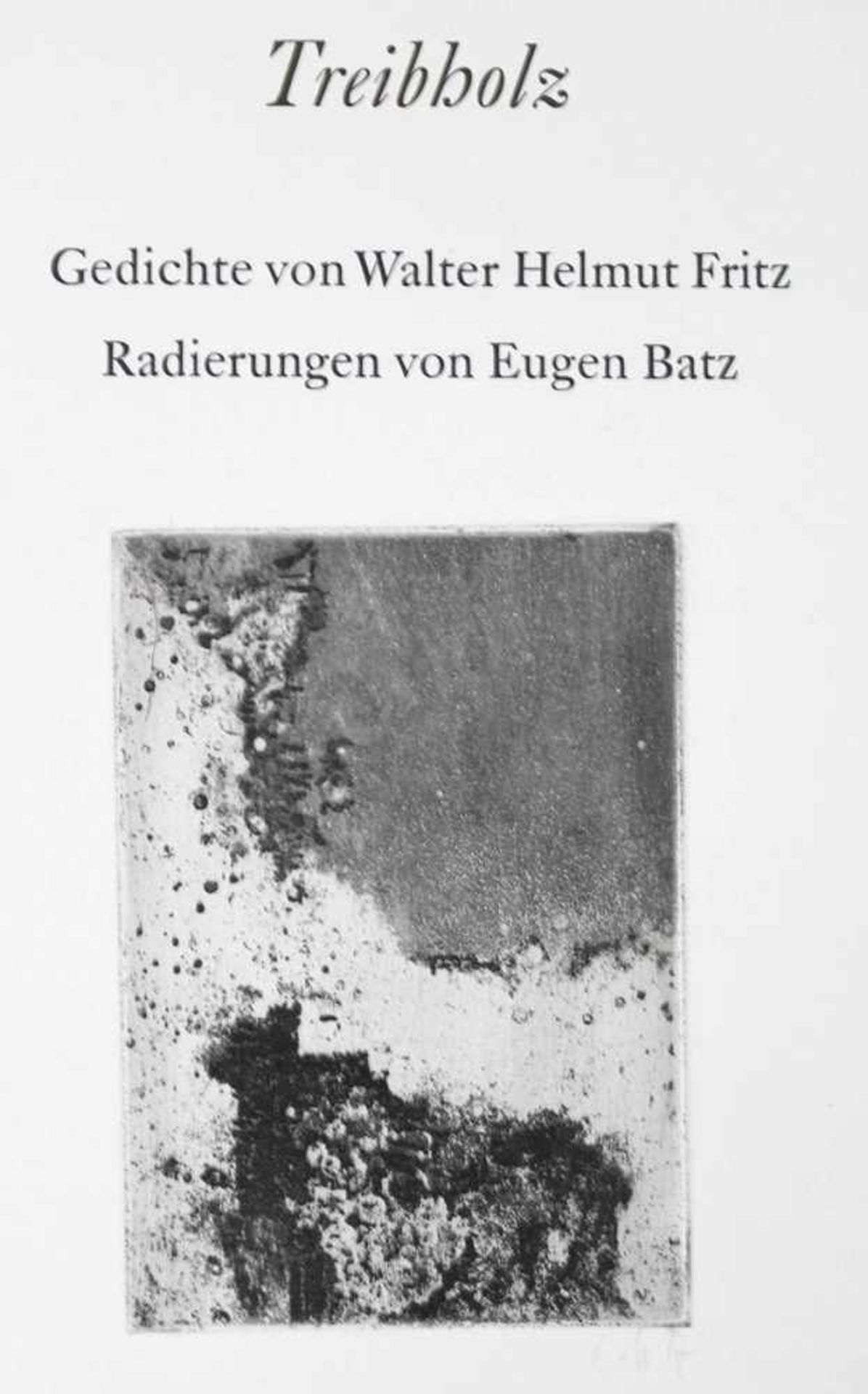 Fritz,W.H.Treibholz. Gedichte. (Ffm., H. Heiderhoff 1964). Fol. Mit 5 sign. Orig.-Rad. von Eugen