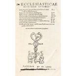 Eusebius Caesariensis u.a.Ecclesiasticae historiae autores. Index memorabilium rerum sub finem