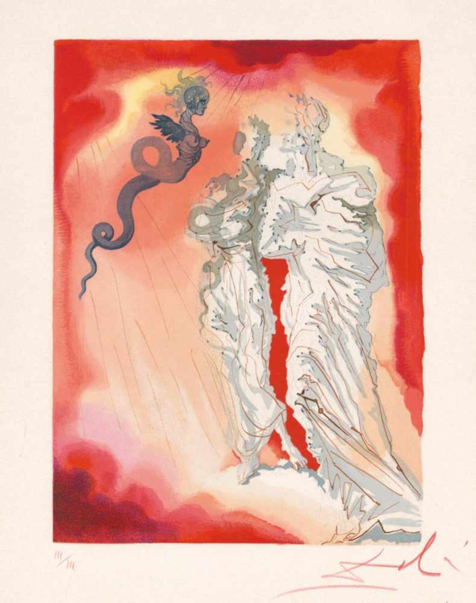 Dante,A. La divine comédie. 1963. Suite von 98 Farbxylografien von Salvador Dali auf B.F.K. Rives ( - Bild 5 aus 30