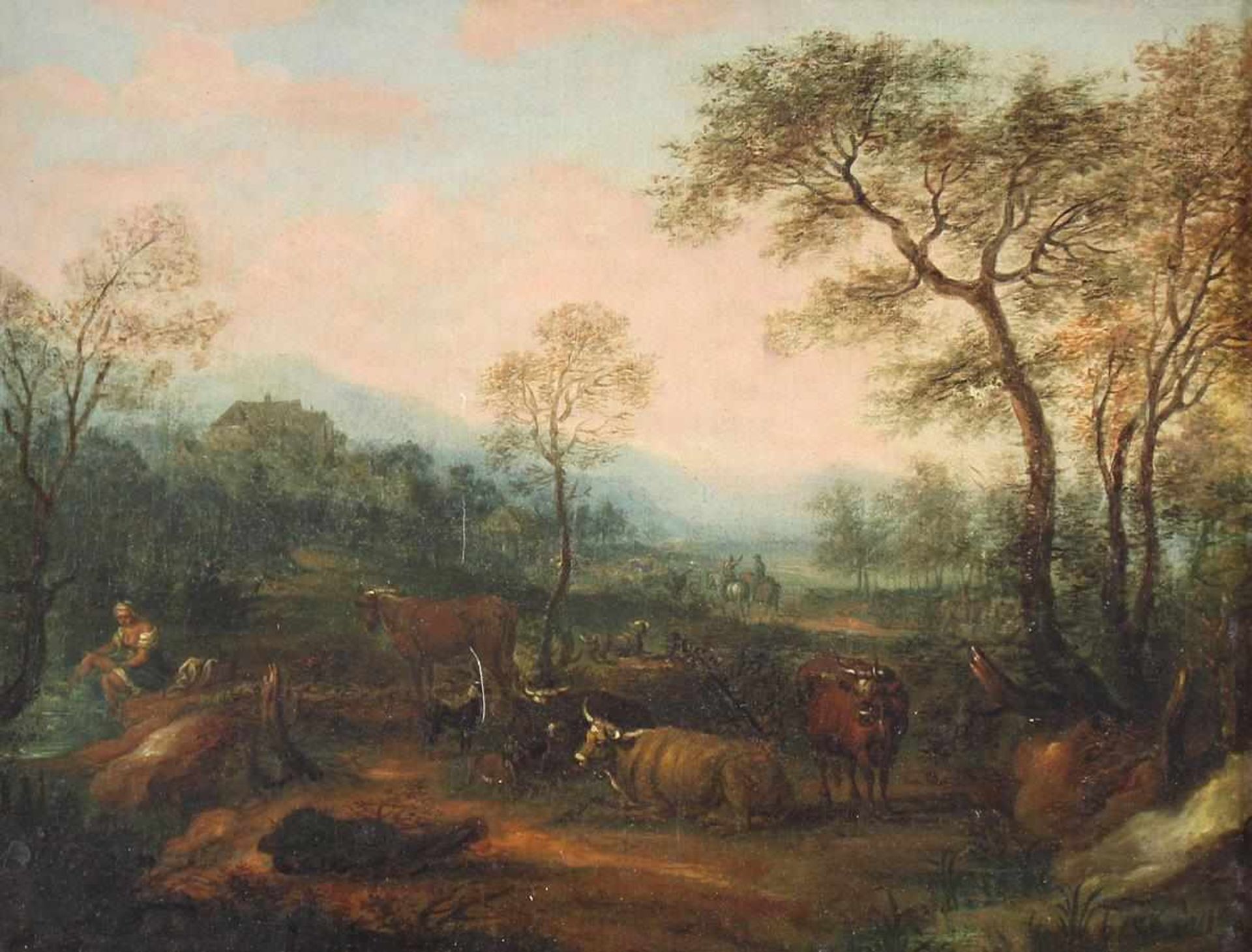 Klengel, Johann Christian(1751 Kesselsdorf - Dresden 1824) nach. Bukolische Landschaft in
