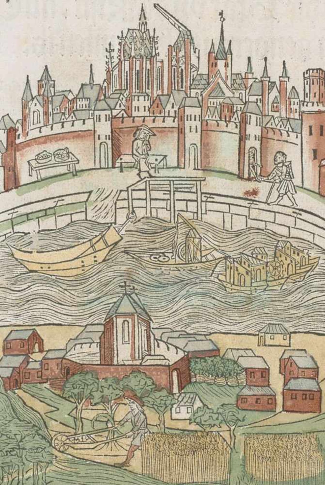 Cronica, Dievan der hilliger Stat van Coellen. Köln, Johann Koelhoff d.J. 23. Aug. 1499. Fol. Mit - Bild 2 aus 6