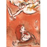 Chagall,M.Dessins pour la Bible. Paris, Verve 1960. 4°. Mit 24 farb. Orig.-Lithogr. u. 96 Taf. 9