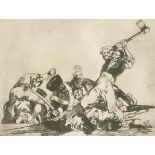 Goya,(F.de).Los desastres de la guerra. Hrsg. v. H. Kehrer. München, H. Schmidt 1921. Gr.4°. Mit
