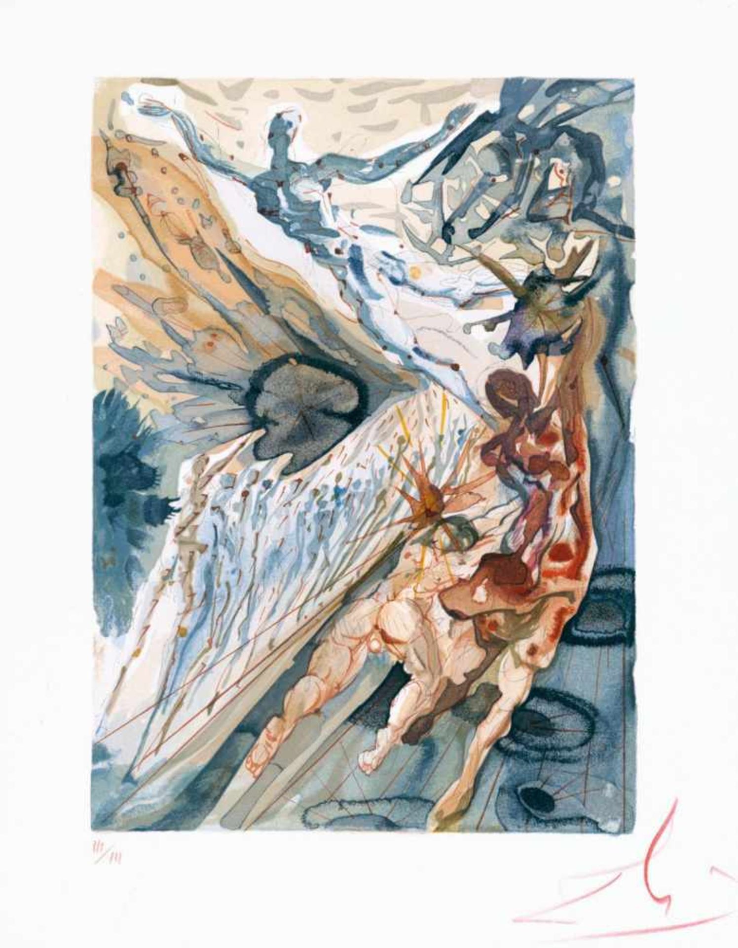 Dante,A. La divine comédie. 1963. Suite von 98 Farbxylografien von Salvador Dali auf B.F.K. Rives ( - Bild 23 aus 30