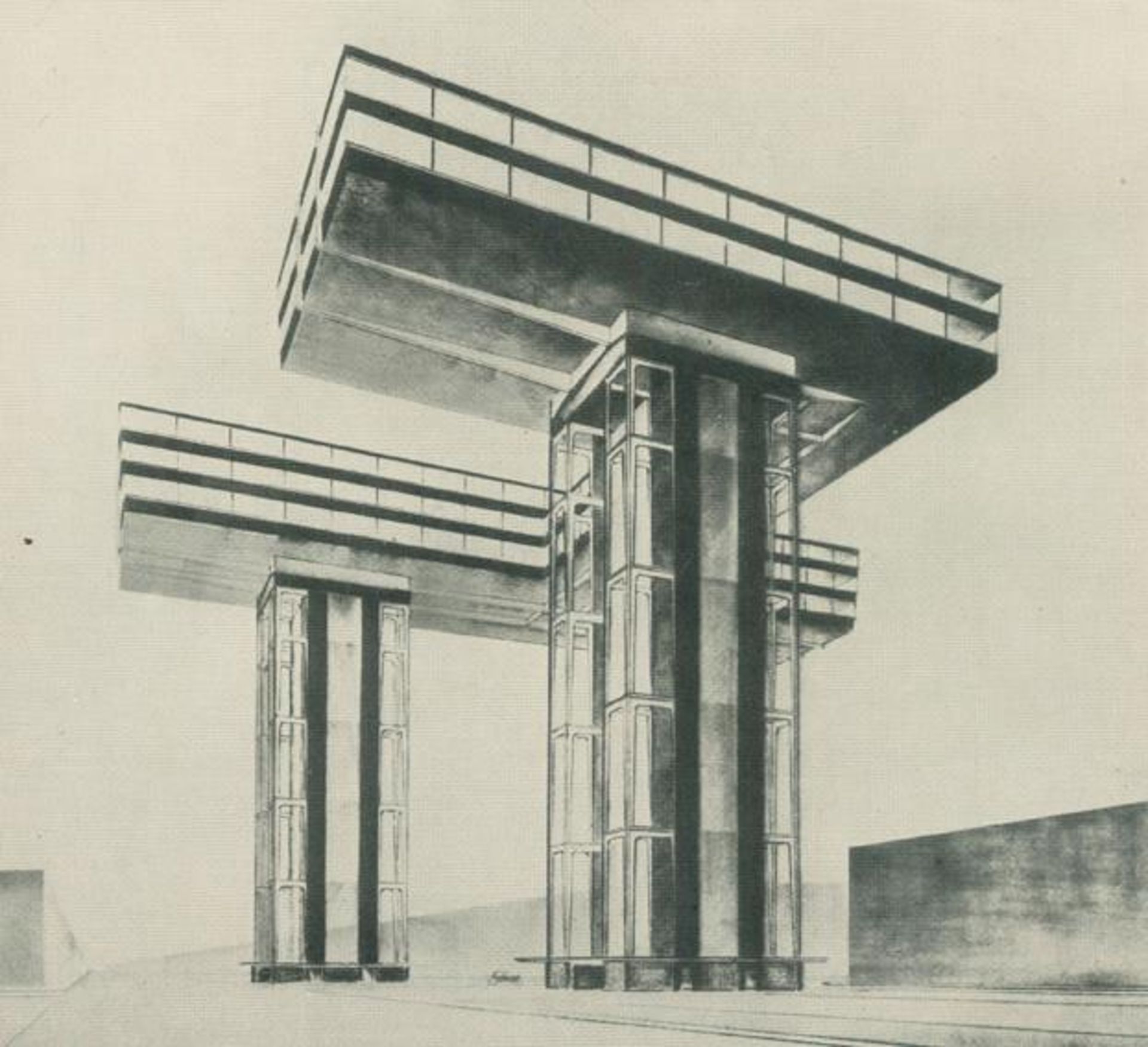 Lissitzky,E.Russland. Die Rekonstruktion der Architektur in der Sowjetunion. Wien, Schroll 1930. 4°.