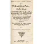 Glauber,J.R.Furni novi philosophici, Oder Philosophischer Oefen. Tle. 2-5 (v.5) u. Annotationes in 1