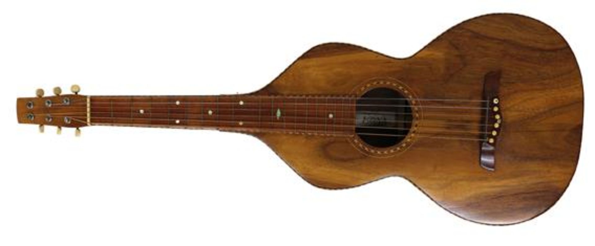 Kona Slide GuitarModell 4. Lapsteel Gitarre. Kona Hawaiian Guitar Papieretikett innen. Im Original