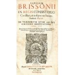 Brisson,B.De verborum quae ad ius pertinent significatione libri XIX. Paris, Nivellius 1596. Fol.
