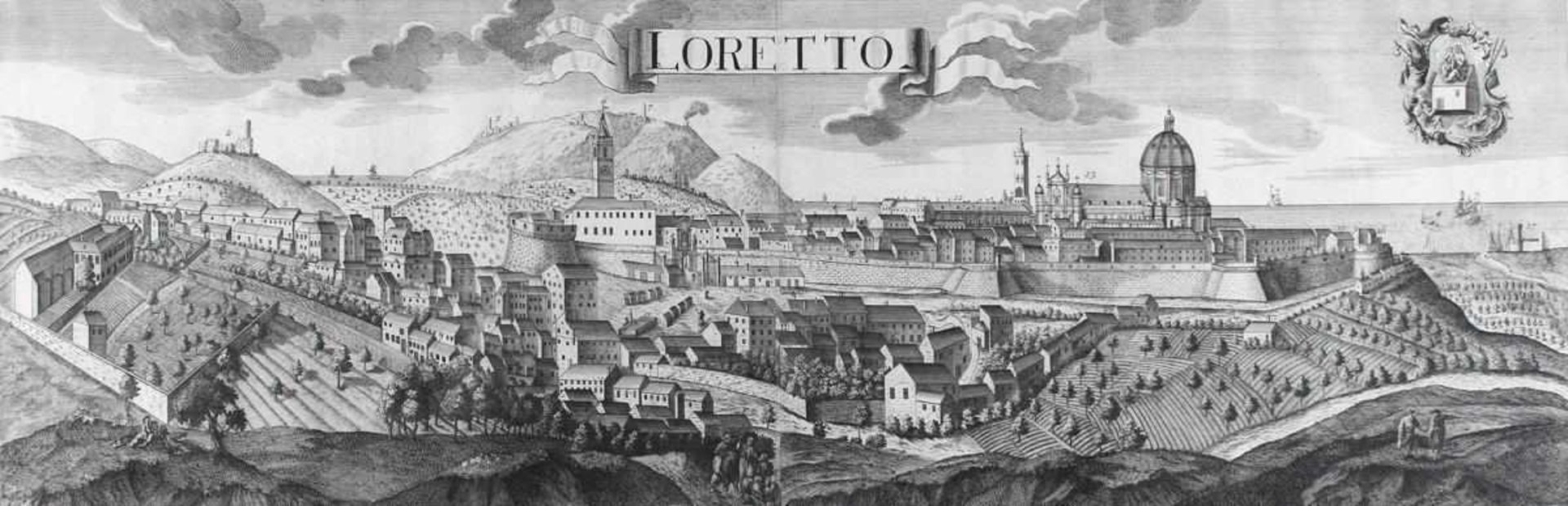 Loretto.2 versch. Gesamtansichten bei Erben Wolff bzw. n. Werner bei Probst Wolff Erben, Augsburg um - Bild 2 aus 2
