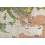 Griechenland.1. Aufl. Lpz. 1883. Mit 1 Panorama von Athen, 4 (von 6) Karten, 7 Plänen, 1 Grundriss