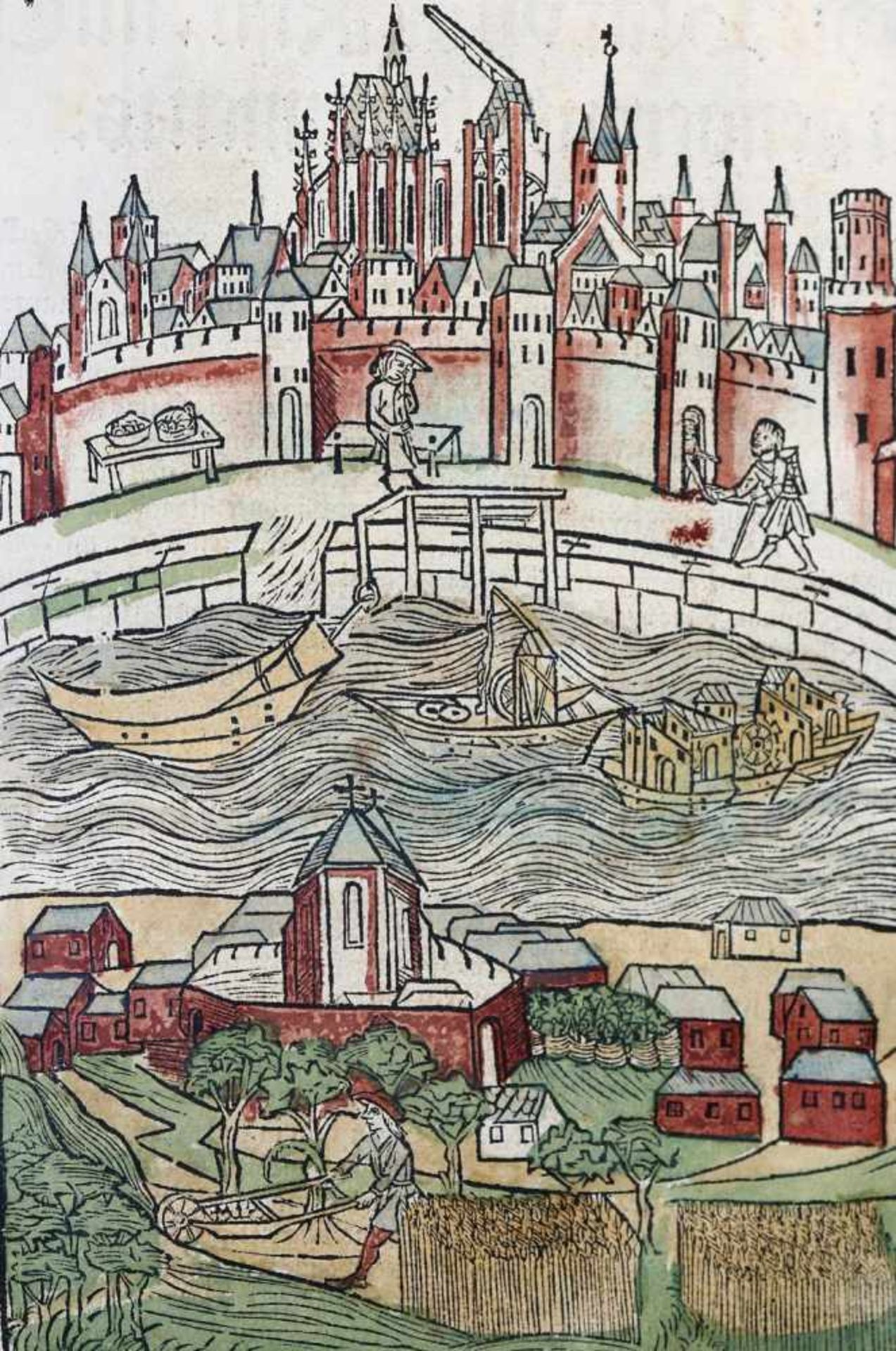 Cronica, Dievan der hilliger Stat van Coellen. Köln, Johann Koelhoff d.J. 23. Aug. 1499. Fol. Mit - Bild 5 aus 6