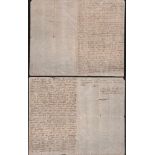 Racknitz, J. Fr. zu.Eigenhändig geschriebener Brief von Joseph Friedrich zu Racknitz an Madame de