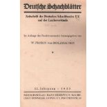 Deutsche Schachblätter.Zeitschrift des Deutschen Schachbundes und seiner Landesverbände. 22.