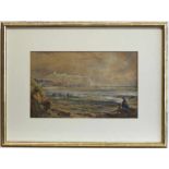 Turner, Read.Küstenlandschaft. Koloriertes und gerahmtes Aquarell, rechts unten signiert und datiert