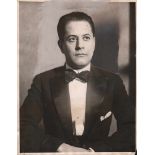Foto. Capablanca, José Raul.Schwarzweißes Pressefoto mit einem Porträt von Capablanca aus der Zeit